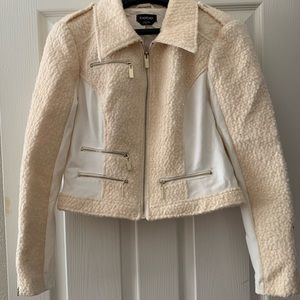 Bebe Wool Biker Jacket - Medium